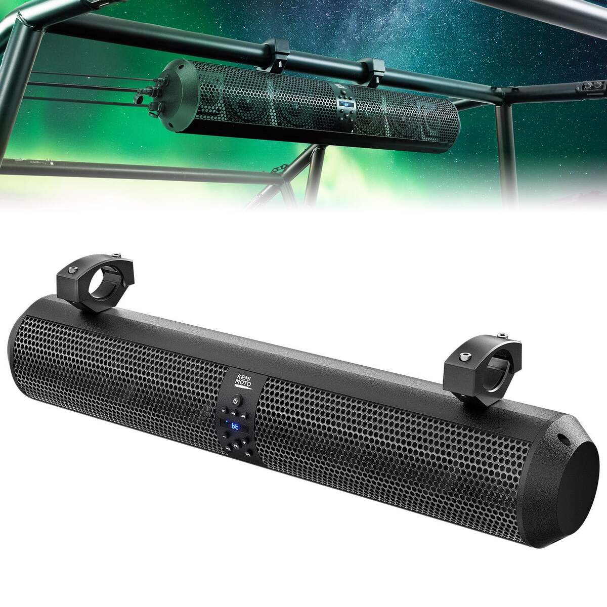 Kemimoto UTV Bluetooth Sound Bar - 6 Speaker