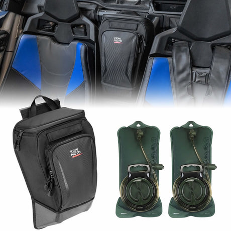 Kemimoto Can-Am Maverick X3 Center Storage Bag w/ Two Hydration Backpacks