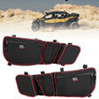 Kemimoto Can-Am Maverick X3 Door Bags w/ Removable Knee Pads - Red