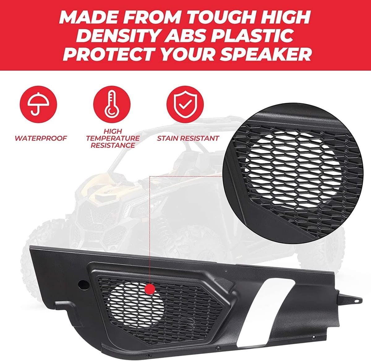 Kemimoto Can-Am Maverick X3 Door Speaker Pods