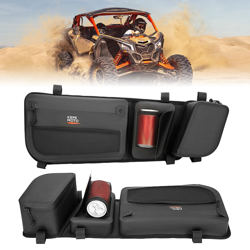 Kemimoto Can Am Maverick X3 Door Storage Bags with Removable Knee Pad