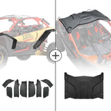 Kemimoto Can-Am Maverick X3 Extended Fender Flares & Hard Roof
