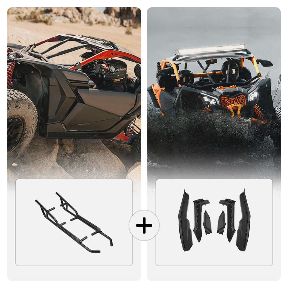 Kemimoto Can-Am Maverick X3 Fender Flares & Nerf Bars