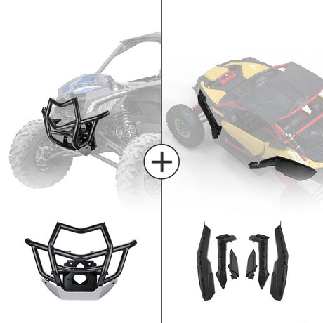 Kemimoto Can-Am Maverick X3 Front Bumpers & Mud Fender Flares