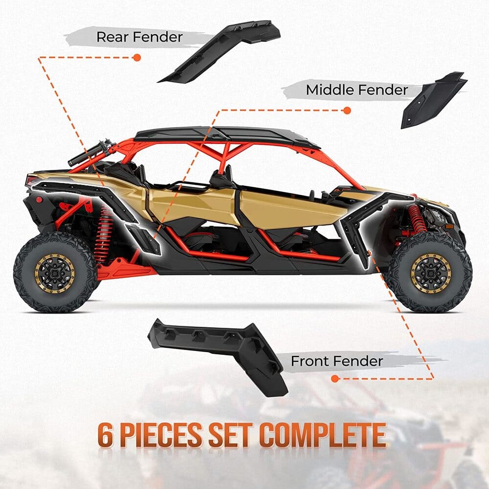 Kemimoto Can-Am Maverick X3 Front Bumpers & Mud Fender Flares