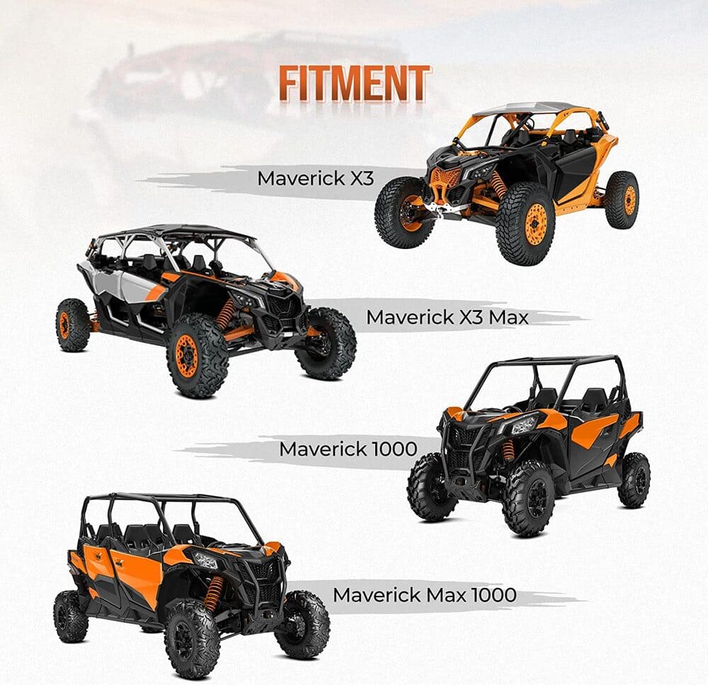 Kemimoto Can-Am Maverick X3 Front Bumpers & Mud Fender Flares