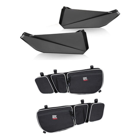 Kemimoto Can-Am Maverick X3 Front Door Bags & Front Lower Door Inserts