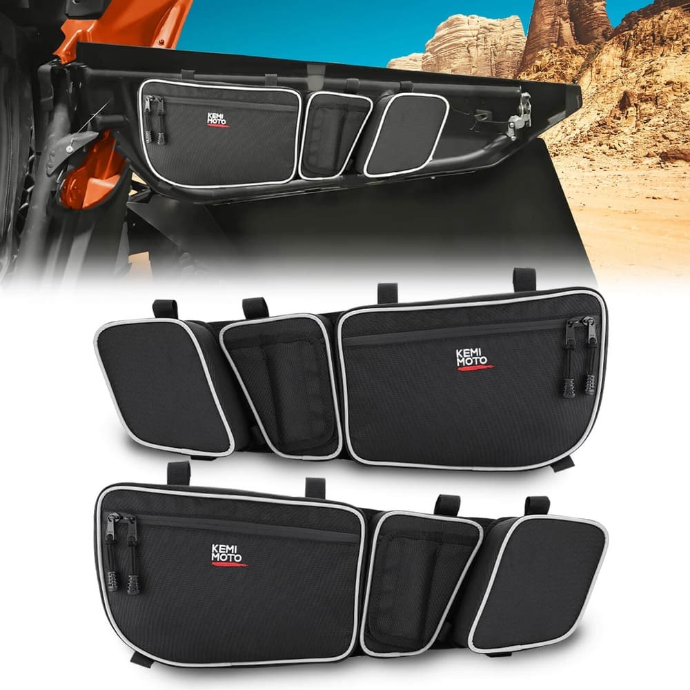 Kemimoto Can-Am Maverick X3 Front Door Bags & Front Lower Door Inserts