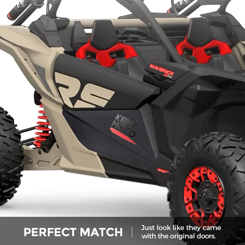 Kemimoto Can-Am Maverick X3 Front Lower Door Inserts & Plastic Roof