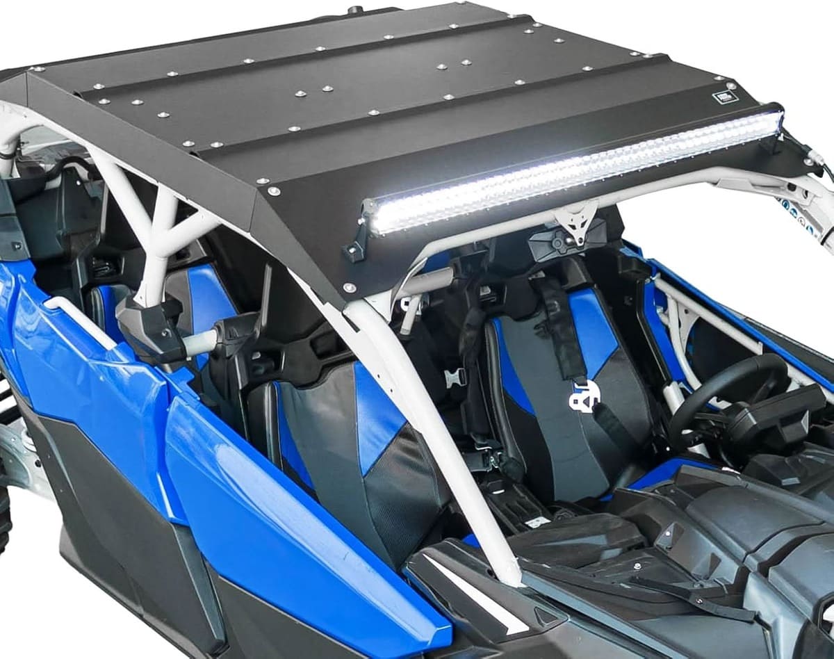 Kemimoto Can-Am Maverick X3 MAX Aluminum Roof w/ LED Light Bar