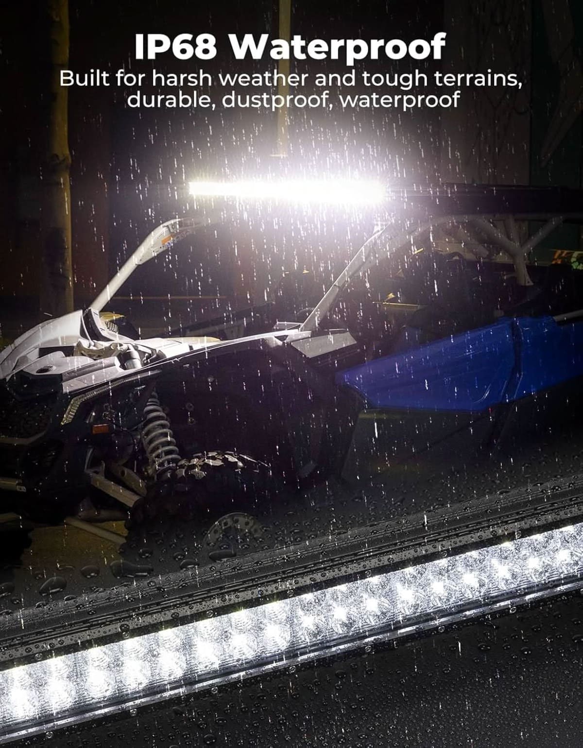 Kemimoto Can-Am Maverick X3 MAX Aluminum Roof w/ LED Light Bar