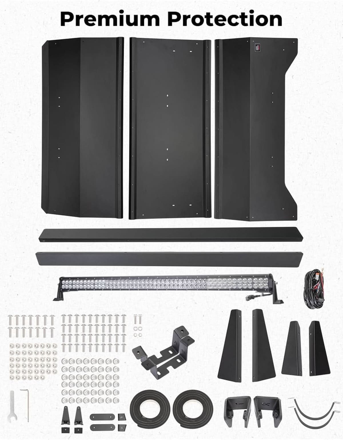 Kemimoto Can-Am Maverick X3 MAX Aluminum Roof w/ LED Light Bar