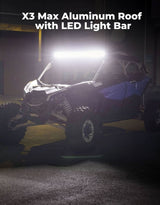 Kemimoto Can-Am Maverick X3 MAX Aluminum Roof w/ LED Light Bar