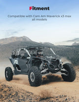 Kemimoto Can-Am Maverick X3 Max Canvas Soft Rooftop