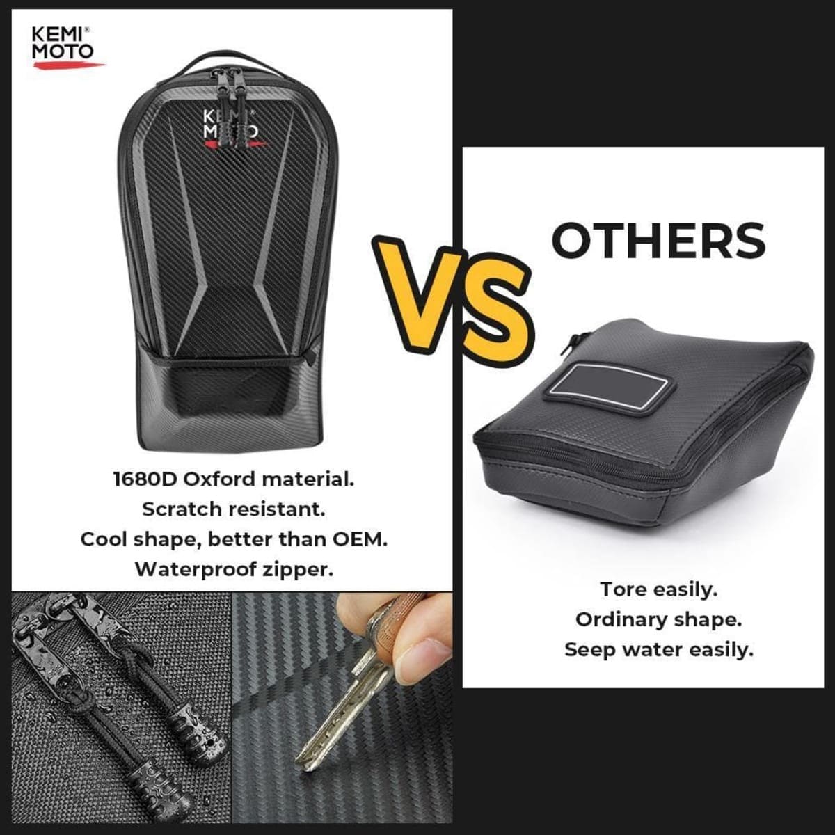 Kemimoto Can-Am Maverick X3/Max Center Shoulder Storage Bag