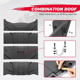 Kemimoto Can-Am Maverick X3 Max Combination Top Hard Roof - 4 Pcs
