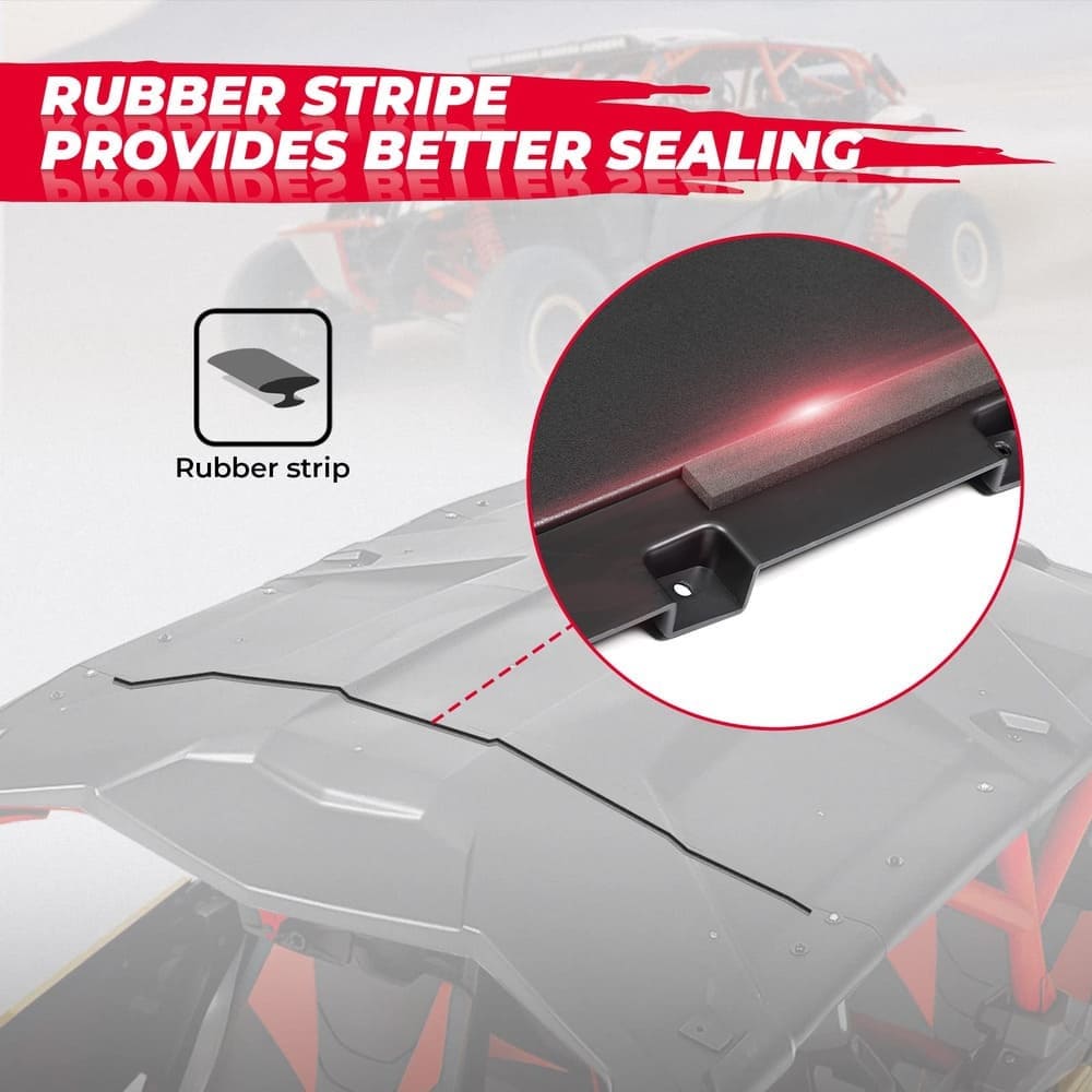 Kemimoto Can-Am Maverick X3 Max Combination Top Hard Roof - 4 Pcs