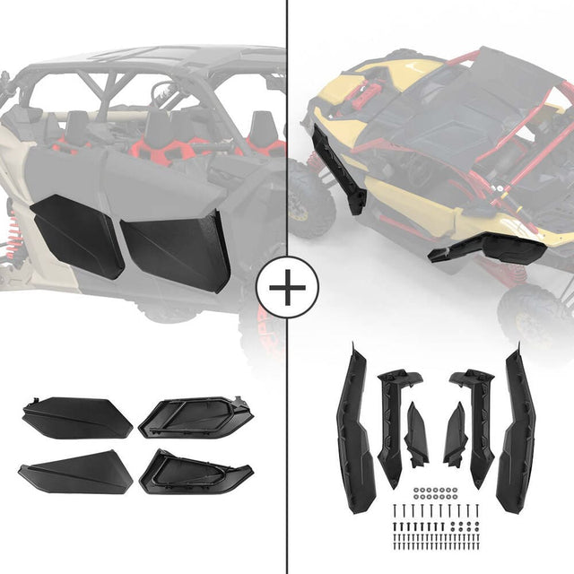 Kemimoto Can-Am Maverick X3 Max Door Panel & Mud Fender Flares