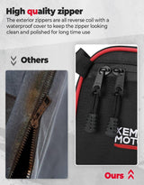 Kemimoto Can-Am Maverick X3 Max Front and Rear Door Bags - Red