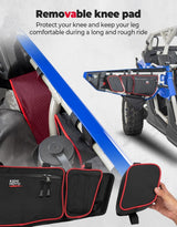 Kemimoto Can-Am Maverick X3 Max Front and Rear Door Bags - Red