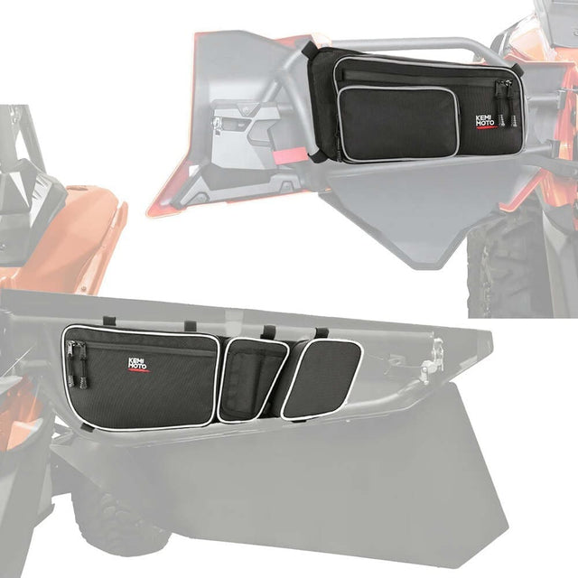 Kemimoto Can-Am Maverick X3 Max Front & Rear Door Bags