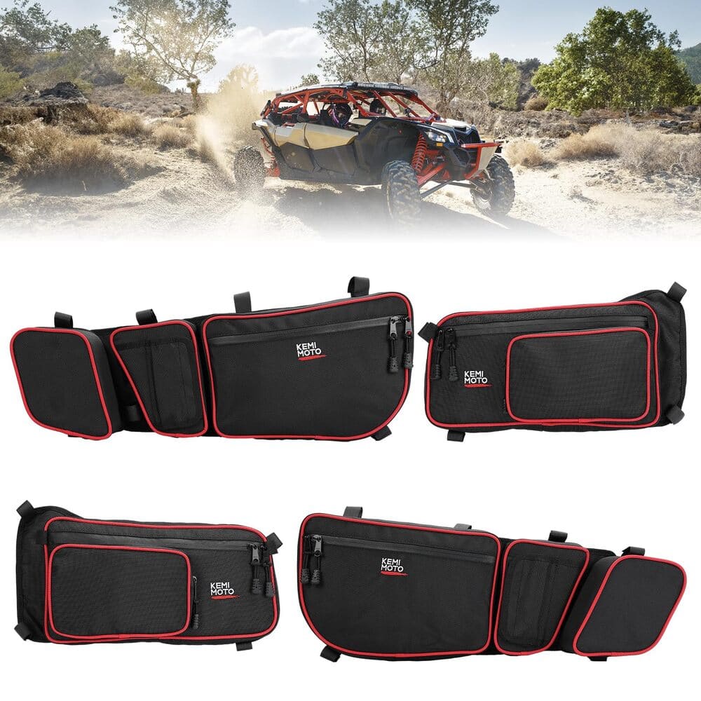 Kemimoto Can-Am Maverick X3 Max Front and Rear Door Bags