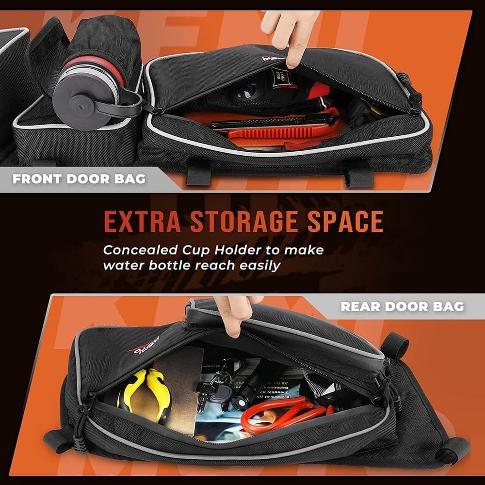 Kemimoto Can-Am Maverick X3 Max Front & Rear Door Bags