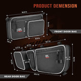 Kemimoto Can-Am Maverick X3 Max Front & Rear Door Bags