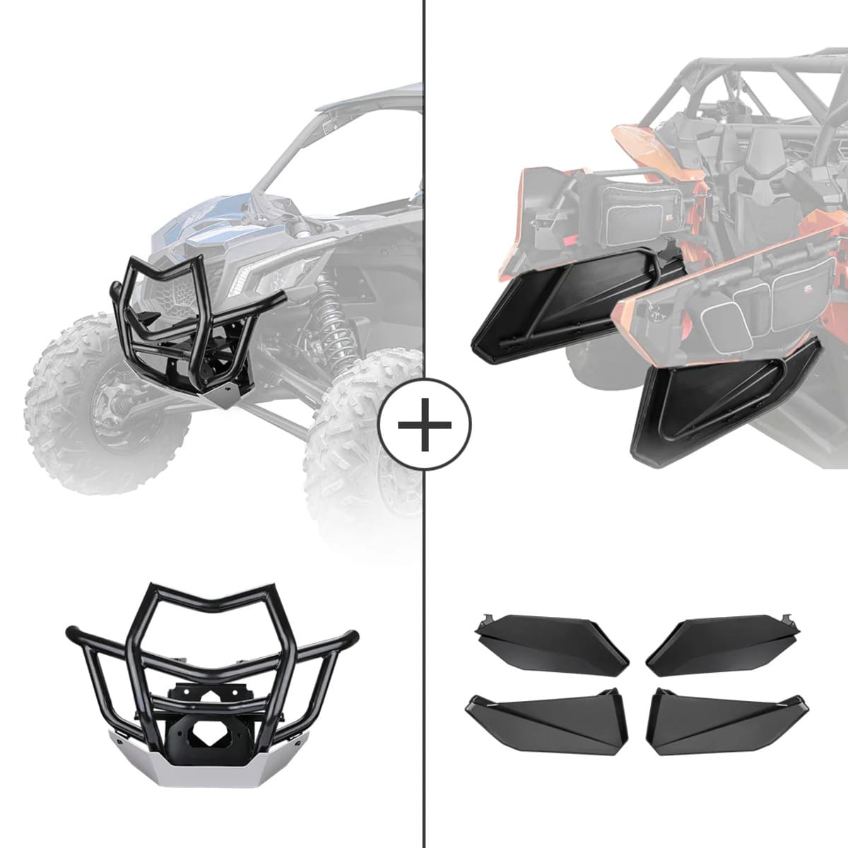 Kemimoto Can-Am Maverick X3 MAX Front Bumpers & Lower Door Inserts