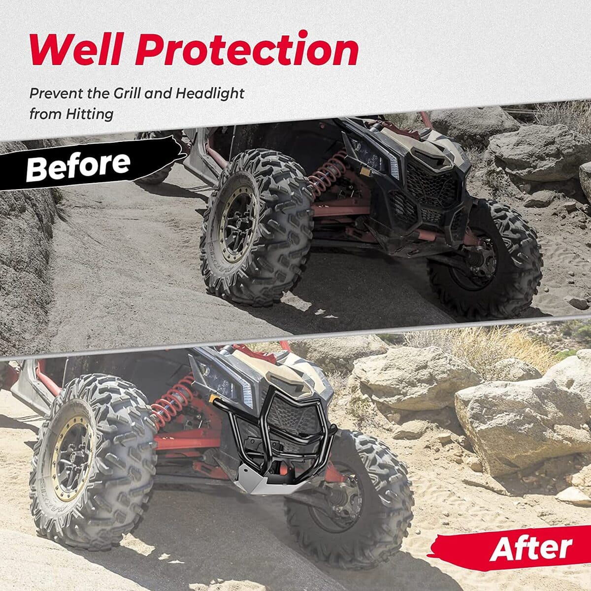 Kemimoto Can-Am Maverick X3 MAX Front Bumpers & Lower Door Inserts