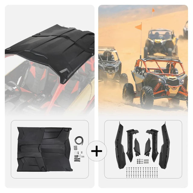 Kemimoto Can-Am Maverick X3 Max Hard Roof & Mud Fender Flares