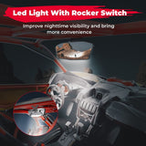 Kemimoto Can-Am Maverick X3/Max LED Rear Mirror w/Interior Lights