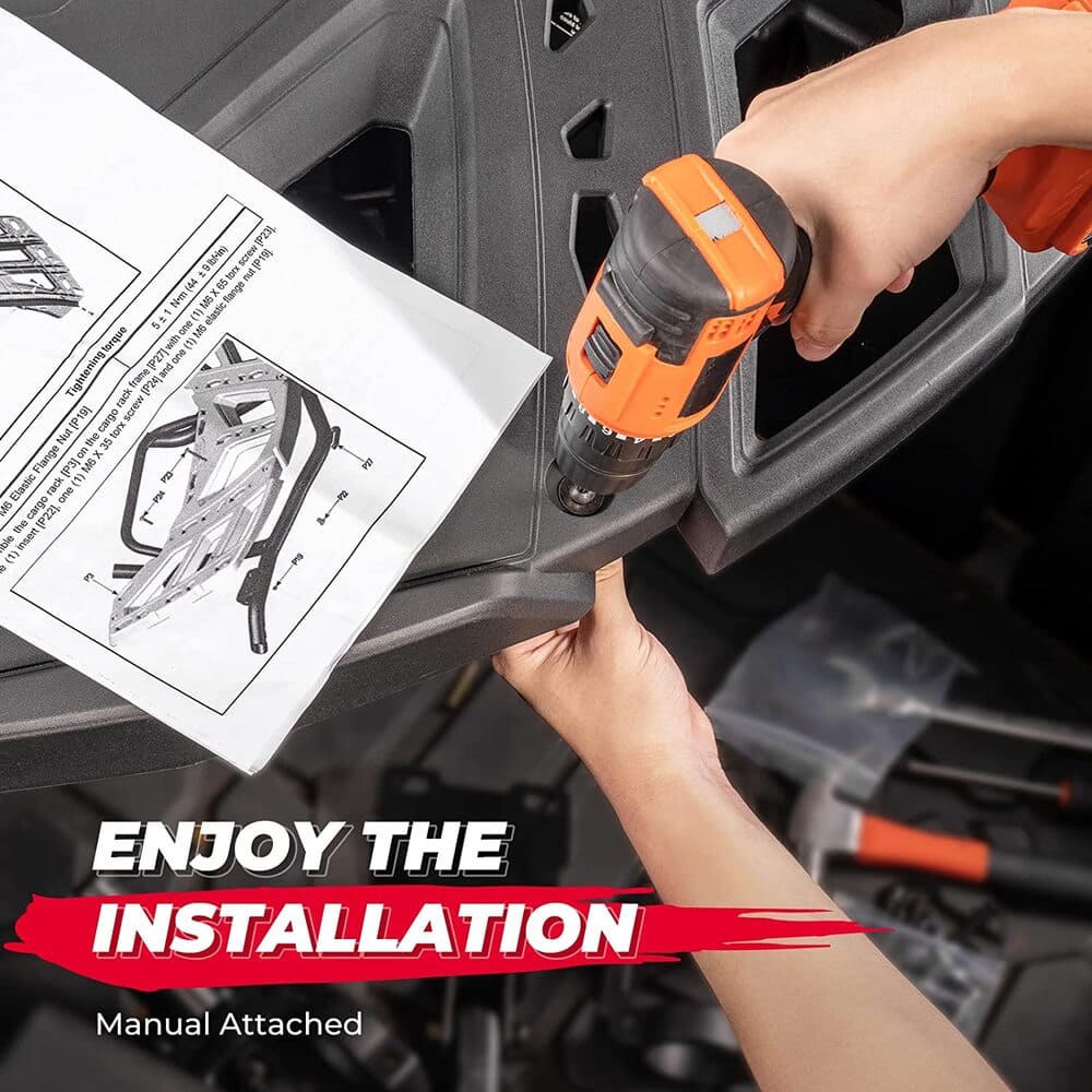 Kemimoto Can-Am Maverick X3 LinQ Pivoting Rack & Rear Cargo