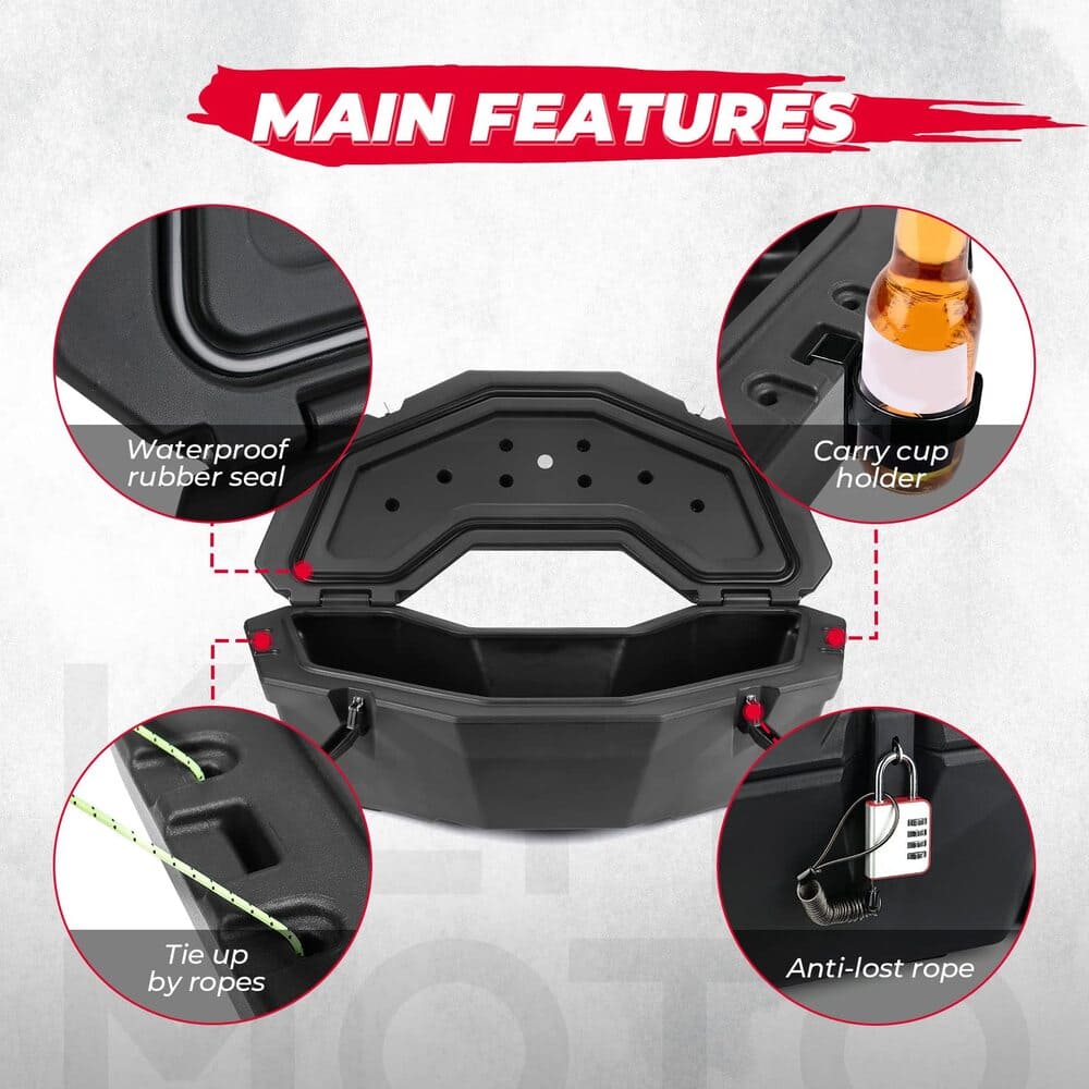 Kemimoto Can-Am Maverick X3 LinQ Pivoting Rack & Rear Storage Box