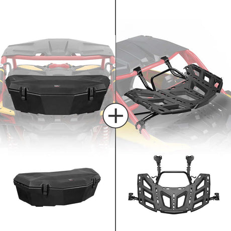 Kemimoto Can-Am Maverick X3 LinQ Pivoting Rack & Rear Storage Box