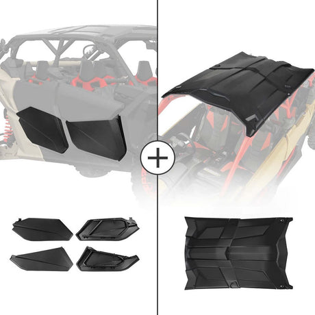 Kemimoto Can-Am Maverick X3 Max Hard Roof & Lower Doors Panels Kit