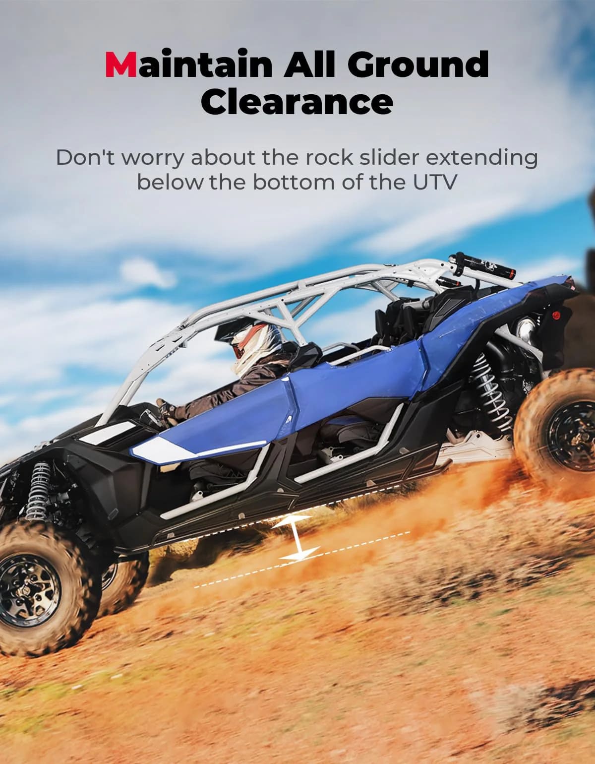 Kemimoto Can-Am Maverick X3 Max Nerf Bars/ Rock Sliders - 1 Pair