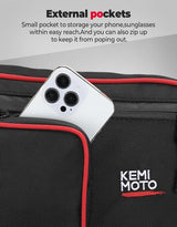 Kemimoto Can-Am Maverick X3 MAX One Set Rear Upper Door Bags - Red