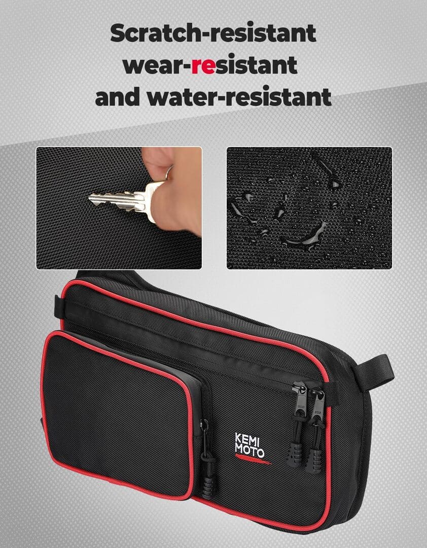 Kemimoto Can-Am Maverick X3 MAX One Set Rear Upper Door Bags - Red