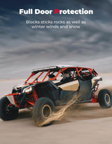 Kemimoto Can-Am Maverick X3 MAX Rear Full Doors Aluminum
