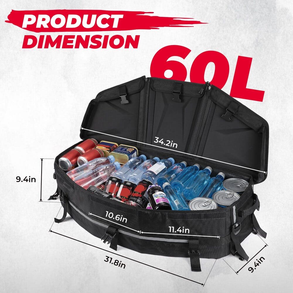 Kemimoto Can-Am Maverick X3/MAX Rear Storage Bag