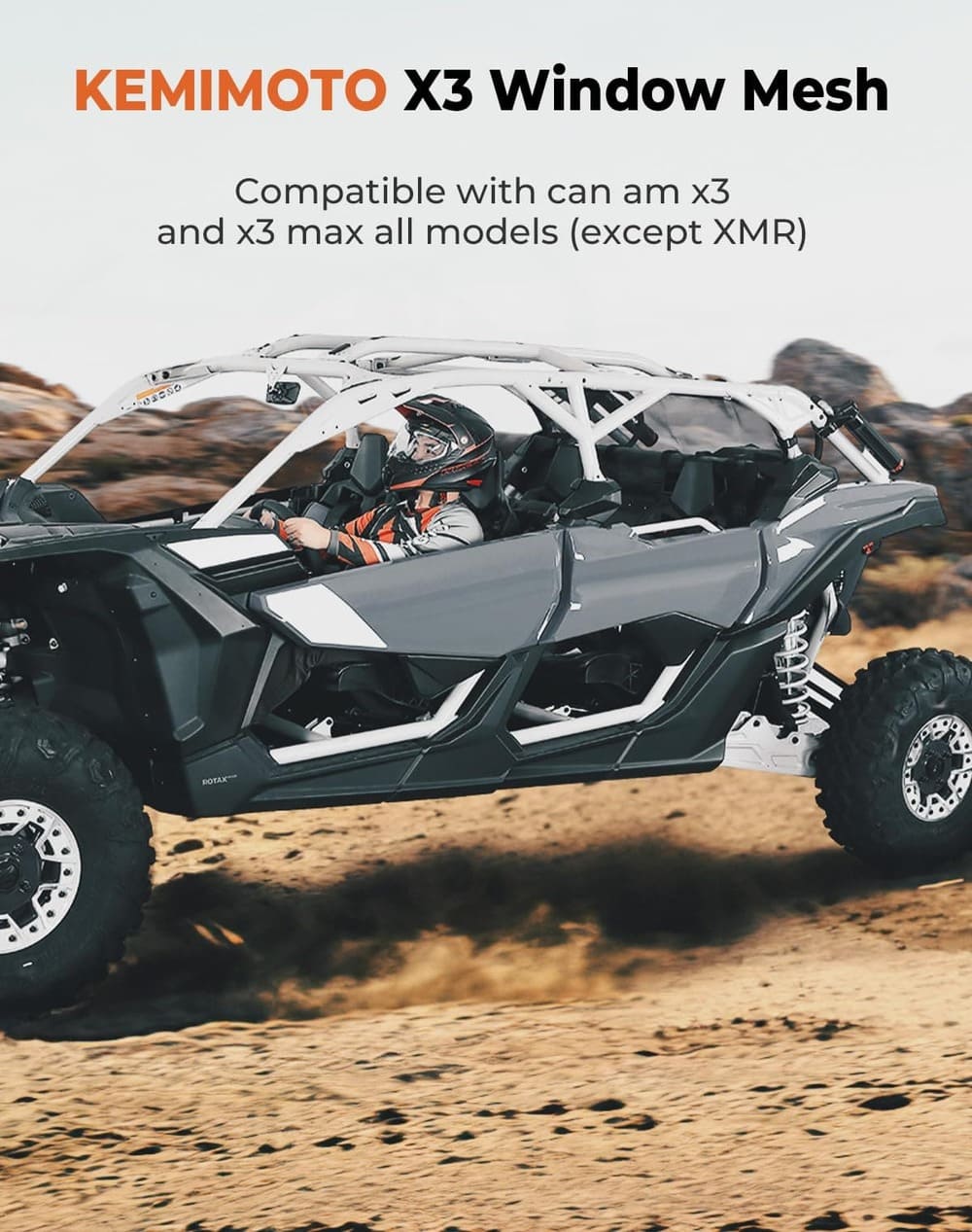 Kemimoto Can-Am Maverick X3/Max Rear Window Net