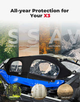 Kemimoto Can-Am Maverick X3 Max Soft Cab Enclosure & Lower Door Inserts