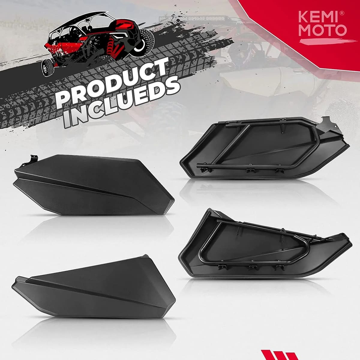 Kemimoto Can-Am Maverick X3 Max Soft Cab Enclosure & Lower Door Inserts