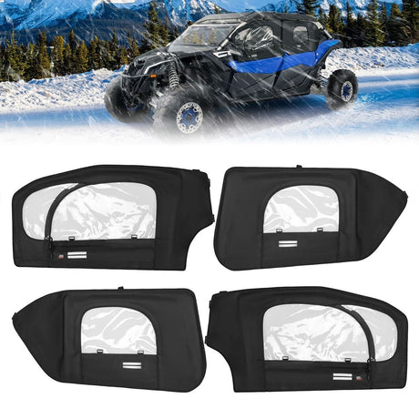 Kemimoto Can-Am Maverick X3 MAX Soft Cab Enclosures w/ Metal Frame