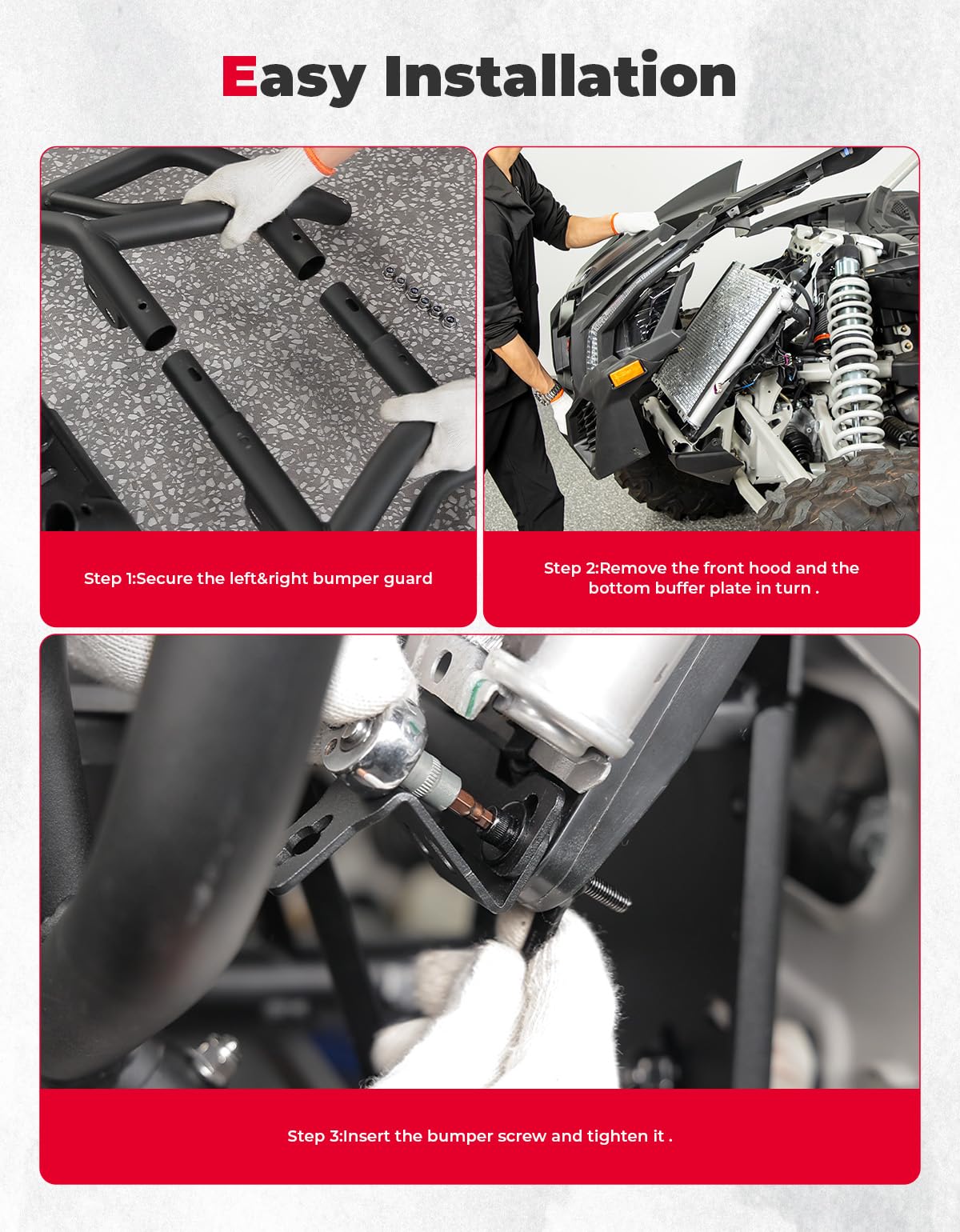 Kemimoto Can-Am Maverick X3/Max Spotlight Ready Front Bumper