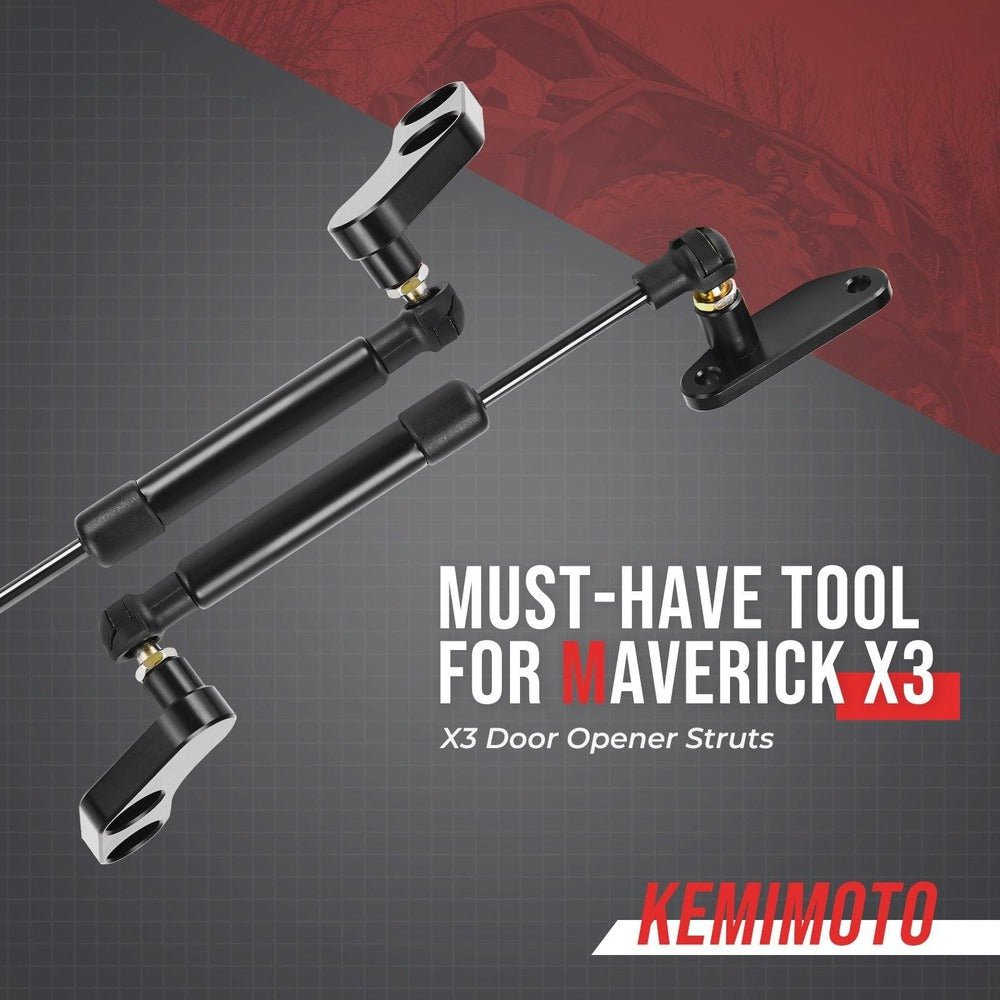 Kemimoto Can-Am Maverick X3/MAX Strut Lifts Door Opener & Latch Door Handle