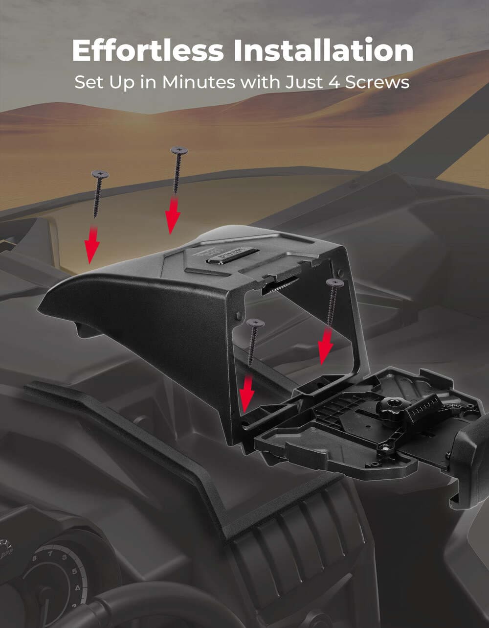 Kemimoto Can-Am Maverick X3/Max Tablet Holder with Storage Box