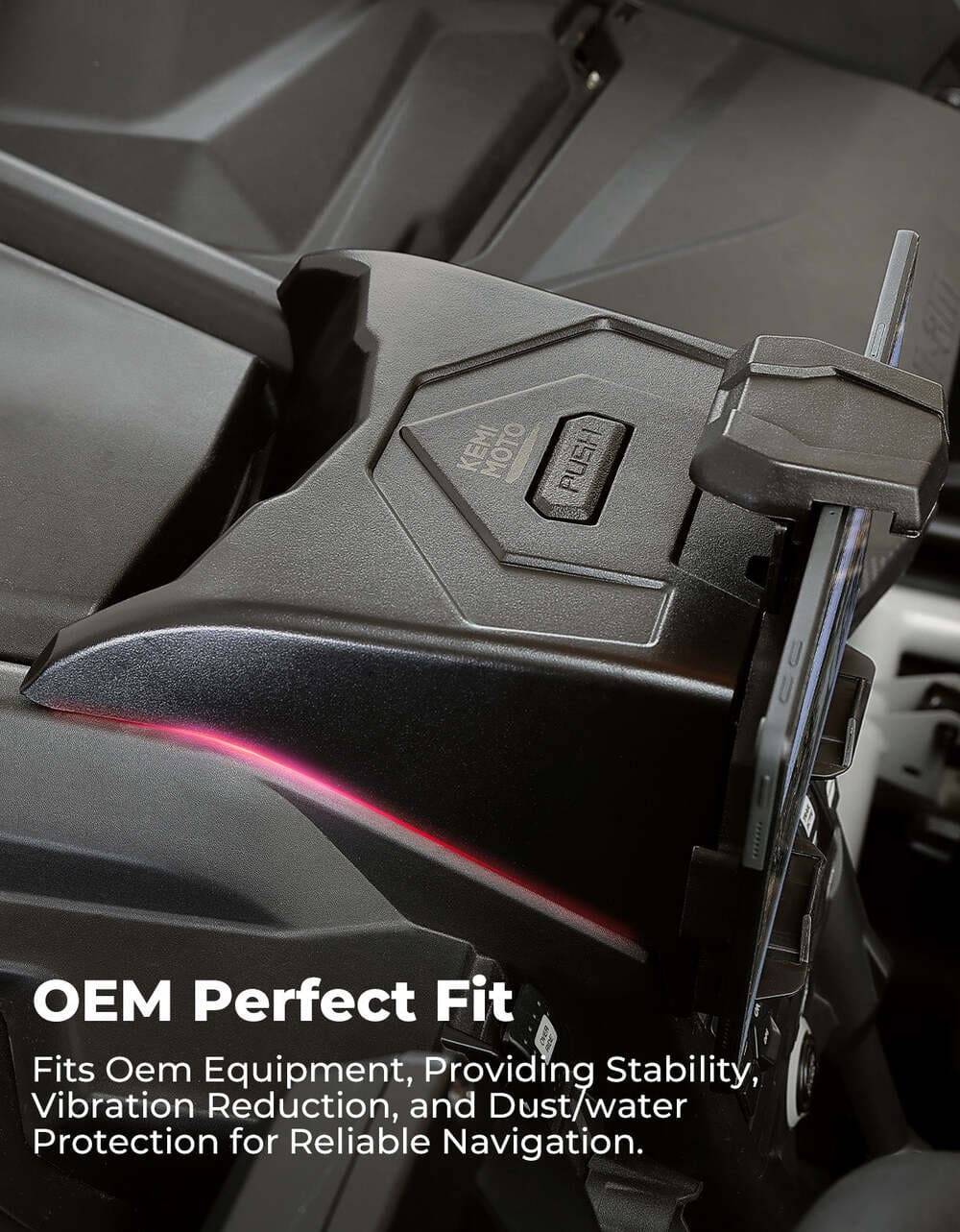 Kemimoto Can-Am Maverick X3/Max Tablet Holder with Storage Box