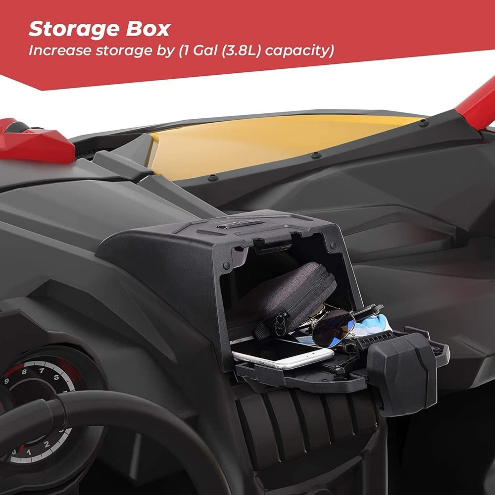 Kemimoto Can Am Maverick X3/Max Tablet Holder with Storage Box